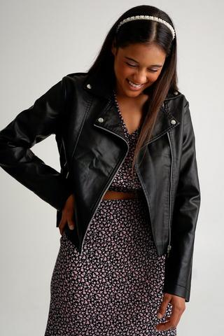 Ladies leather jacket price online