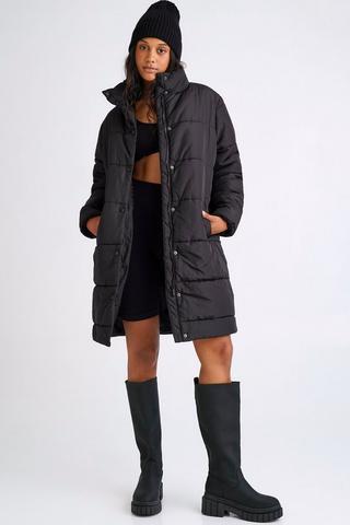 Long length store puffer jacket