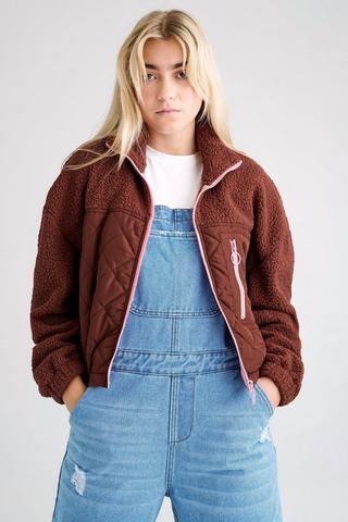 Fluffy Bomber Jacket