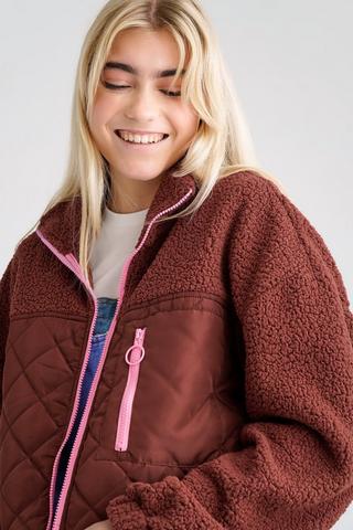 Fluffy Bomber Jacket