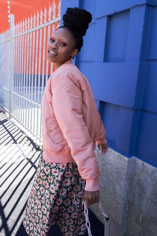 Nylon Bomber Jacket