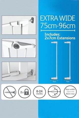 Bambino Pressure Fit Gate With Extensions