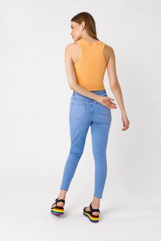 Button-Fly Skinny Jeans (7-14)