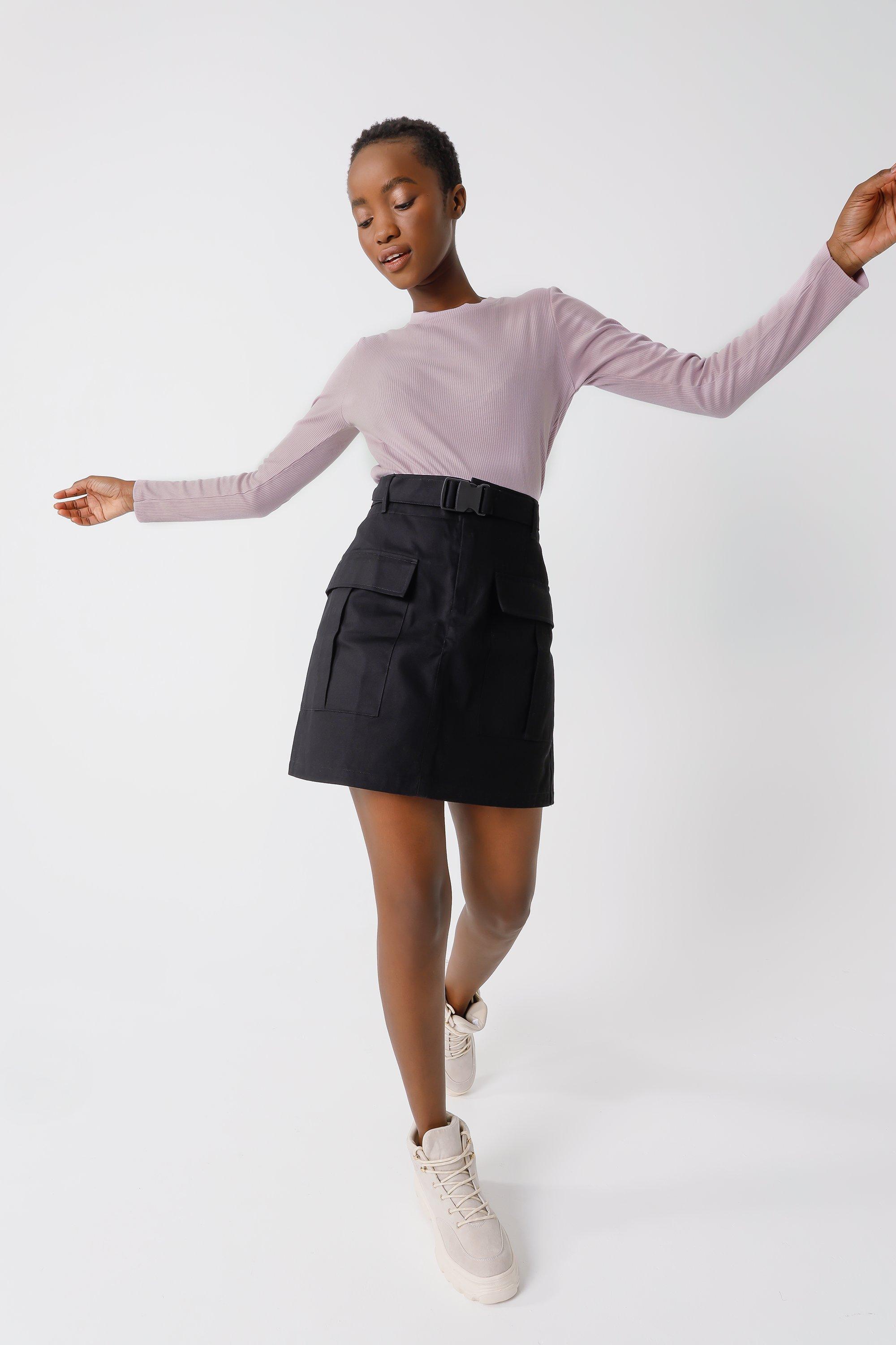 Utility A-line Mini Skirt