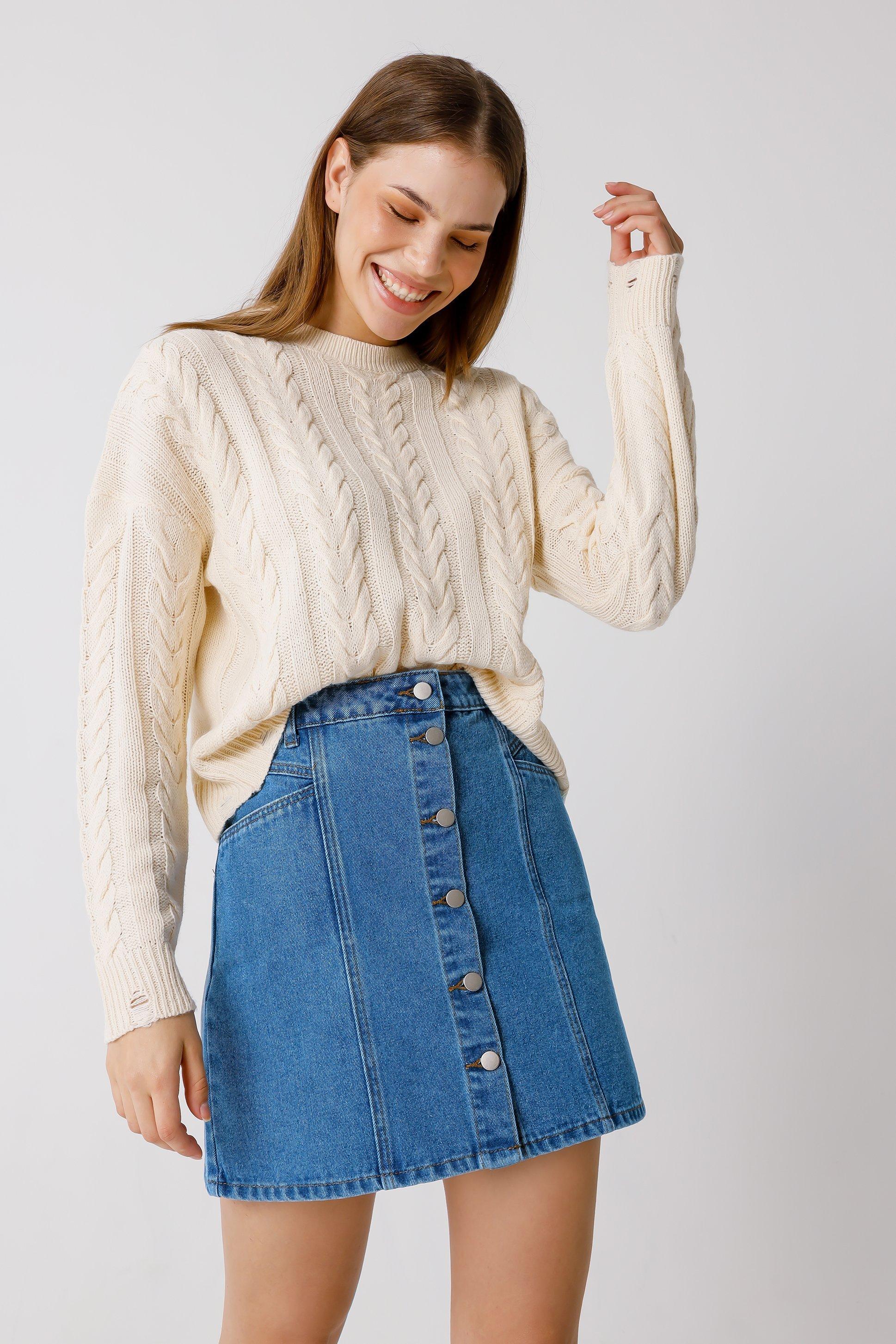 Jean skirts at mr hot sale price