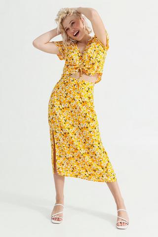Floral Midi Skirt
