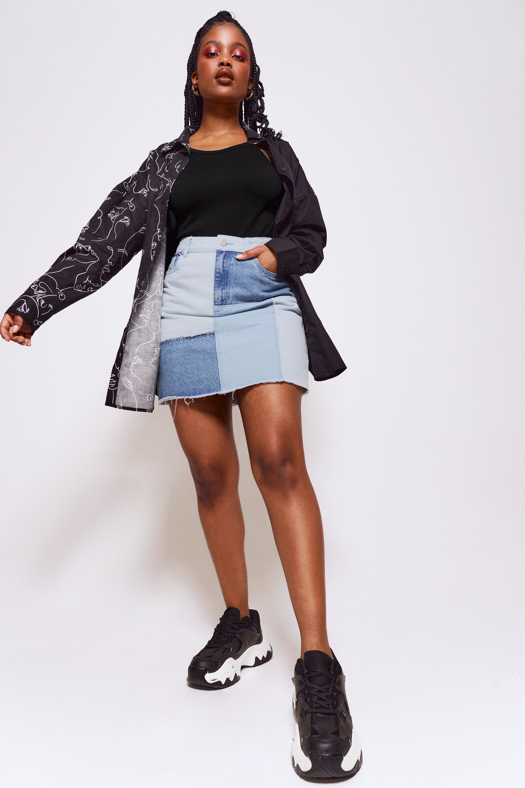 Black jean skirt at mr price sale