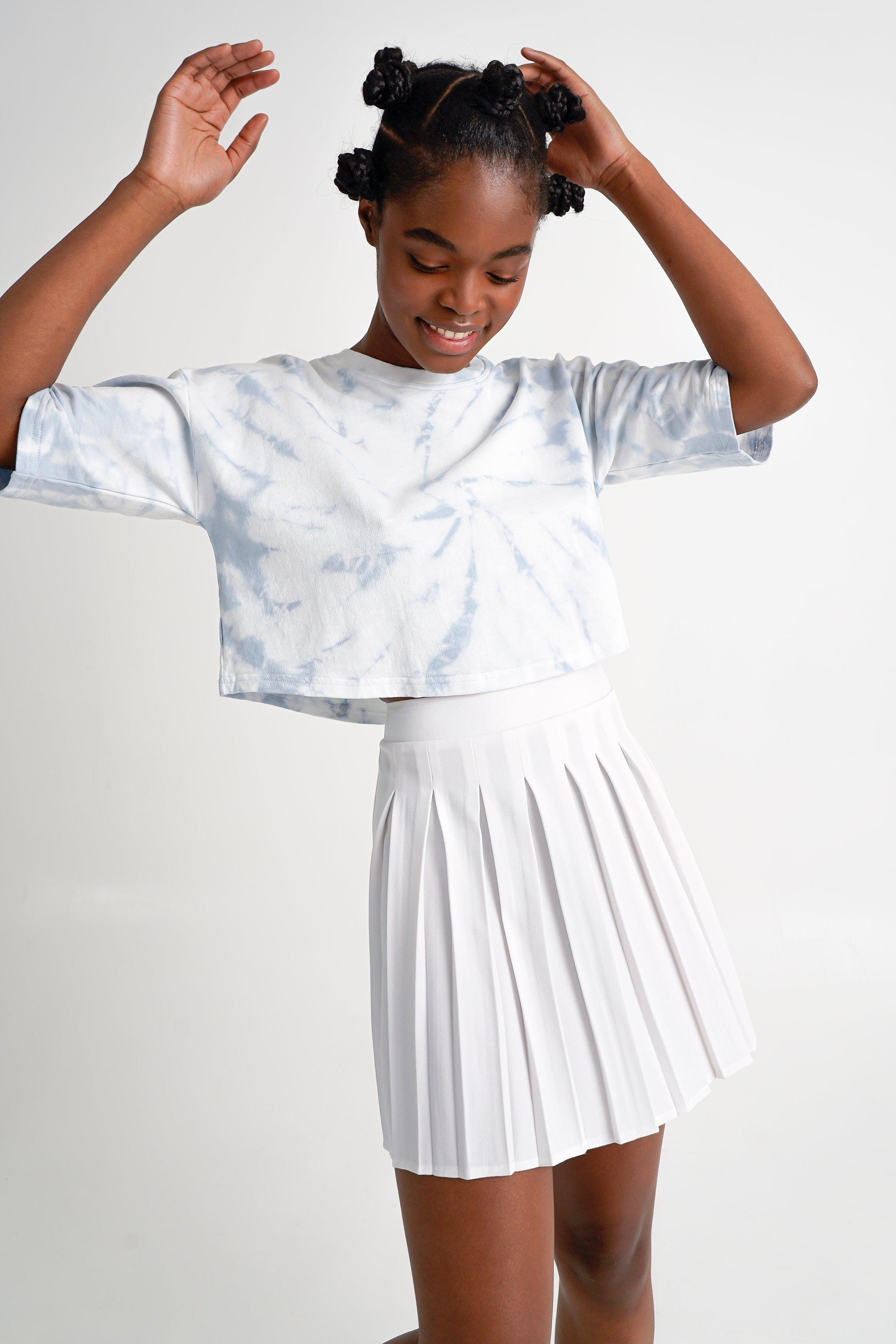 White pleated skirt south clearance africa