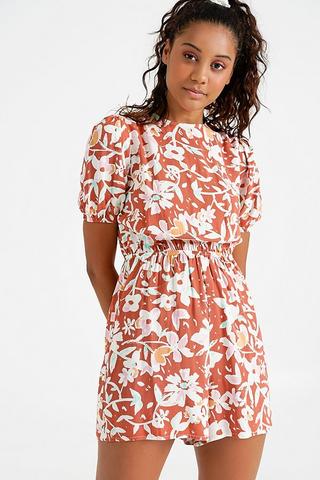 Floral Tie Back Playsuit
