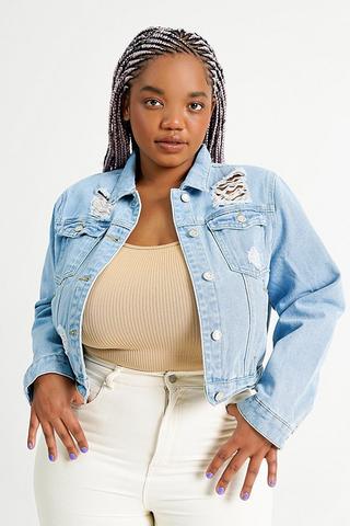 Cropped Denim Rider