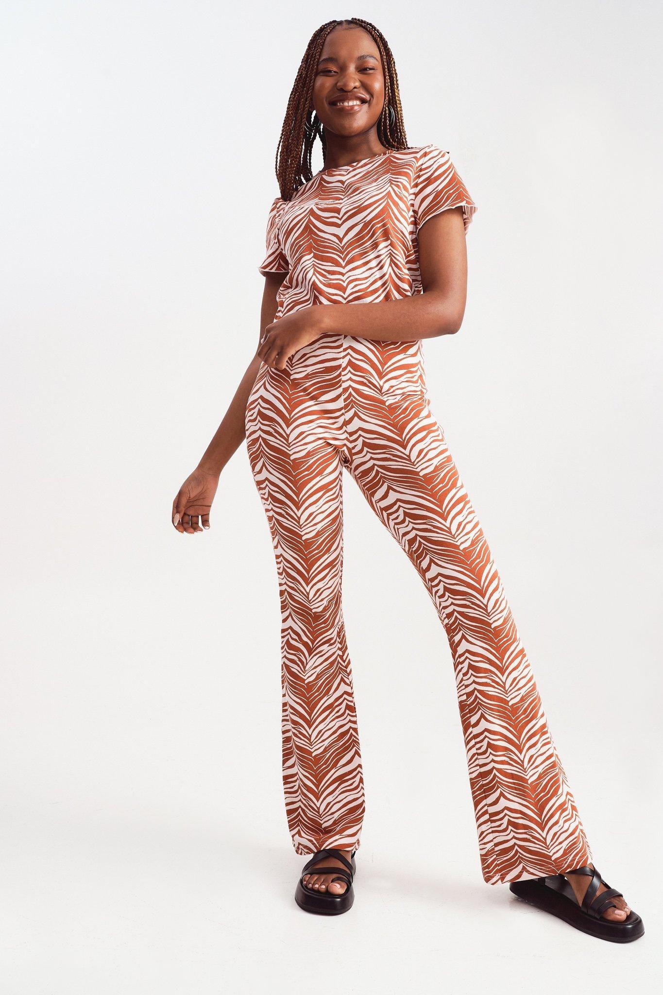 brown ruched leggings