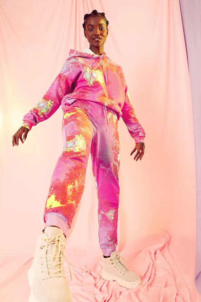 Ladies tie hot sale dye tracksuit