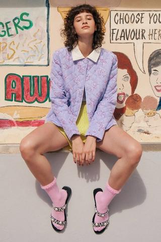 Floral Quilted Puffer Jacket