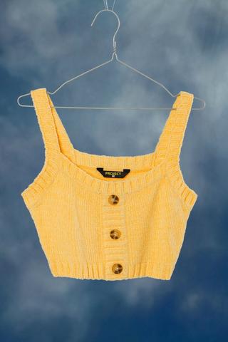 Chenille Knitted Crop Top