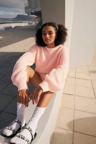 Knitted Slouchy Pullover