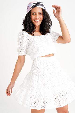 Anglaise Tiered Skirt