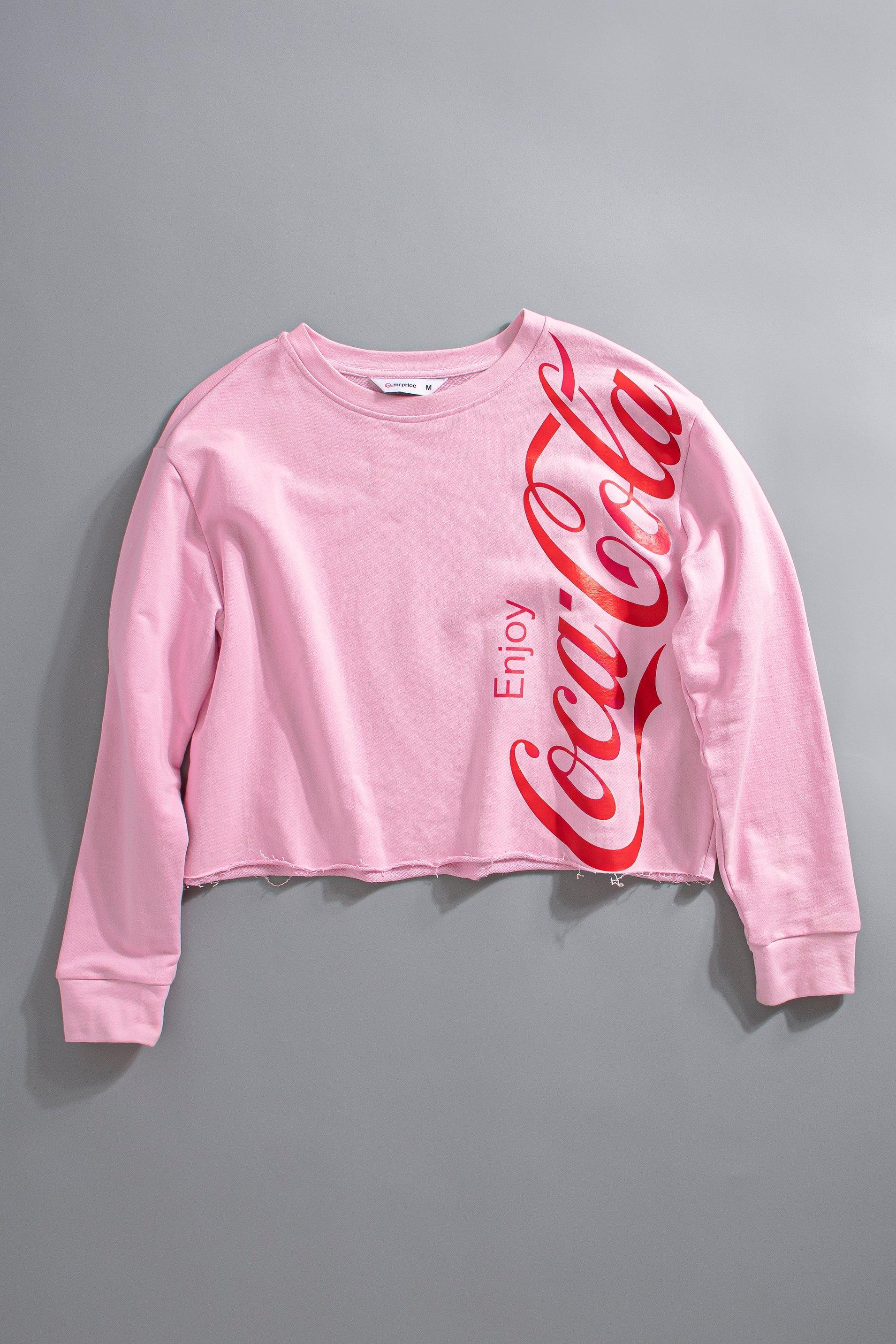 coca cola crop top long sleeve