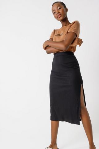 Bodycon hotsell slit skirt