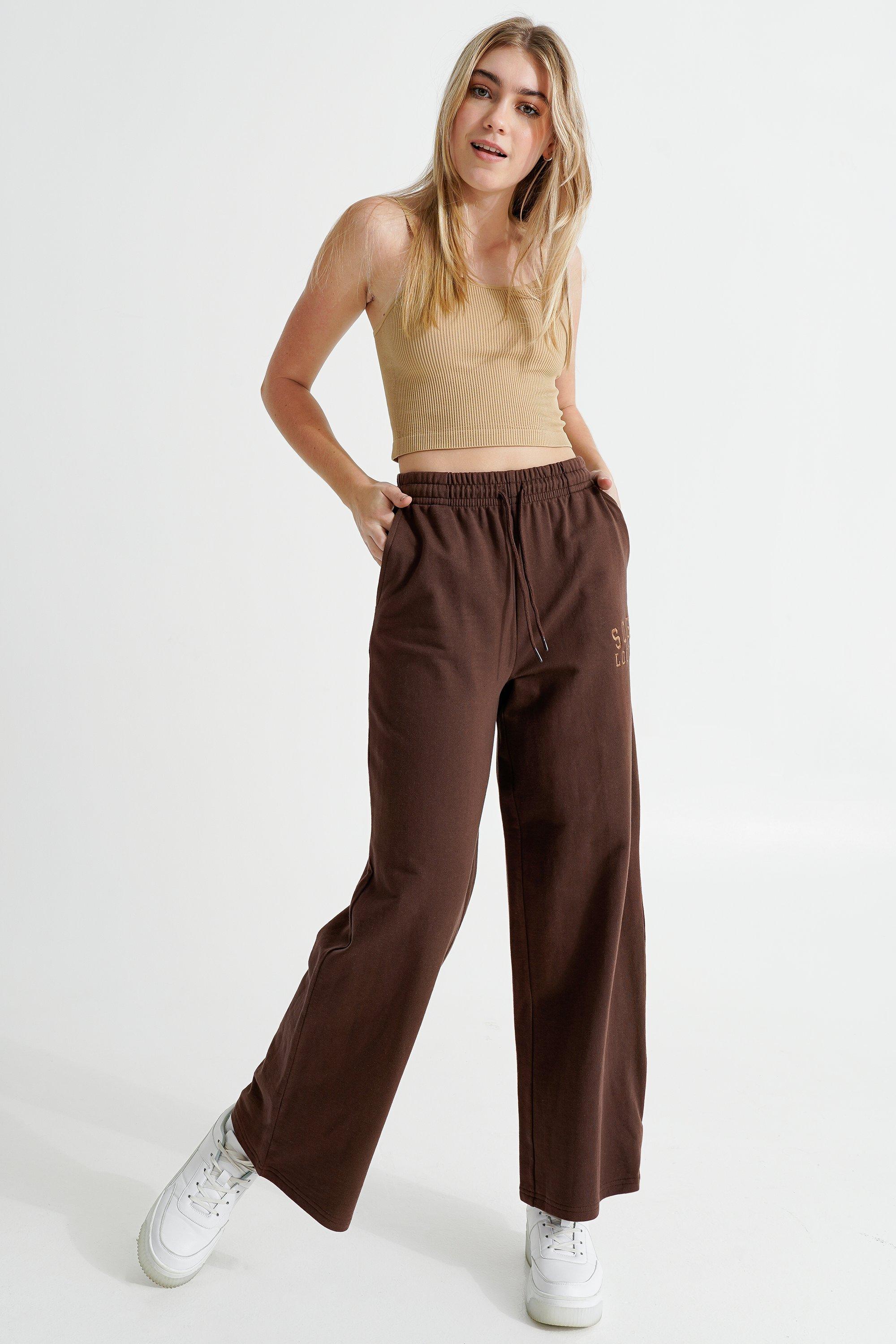 Wide Leg Fleece Pants