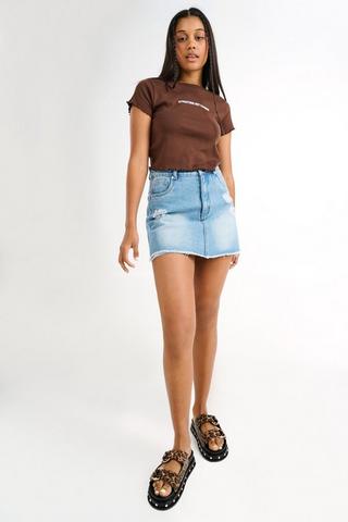 Denim Skort
