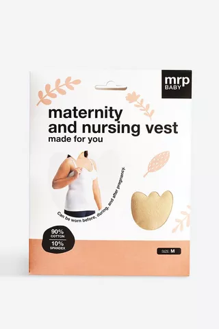 Maternity + Nursing Vest Medium Beige
