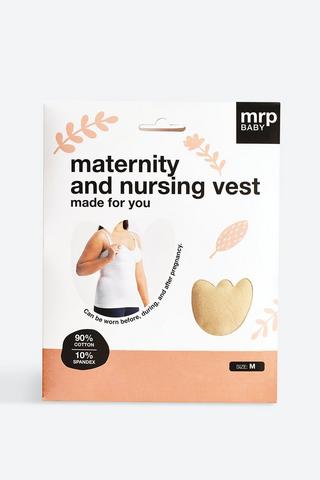 Maternity + Nursing Vest Medium Beige