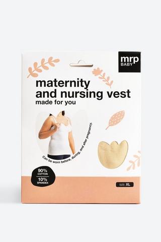 Maternity + Nursing Vest XL Beige