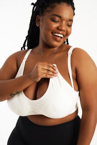 Maternity + Nursing Bra XL White