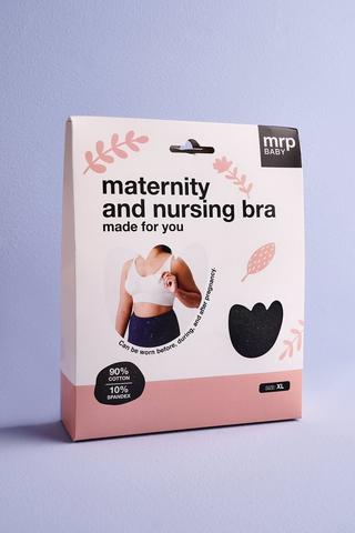 Maternity + Nursing Bra XL Black