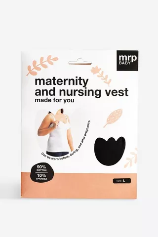 Maternity + Nursing Vest Large Black