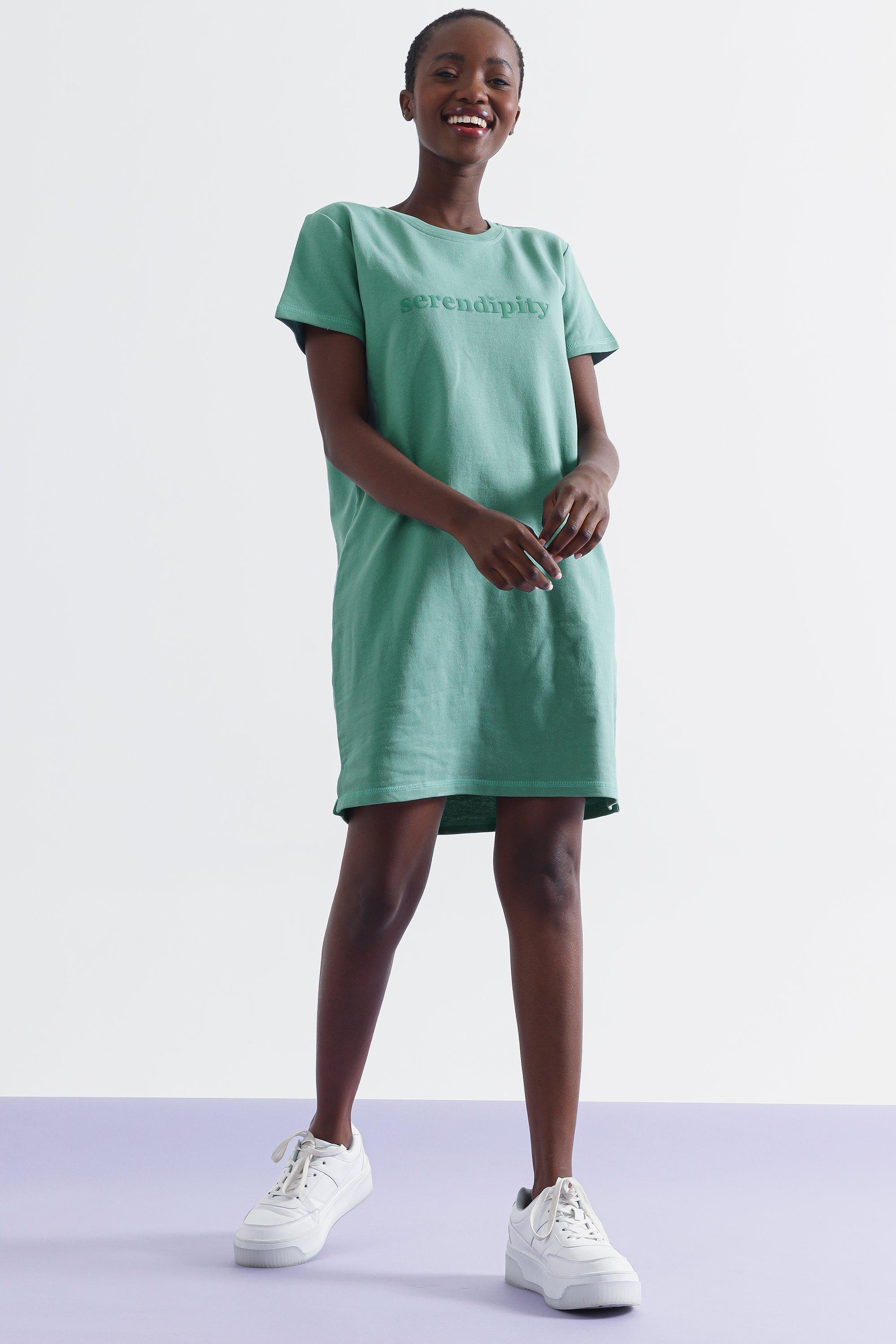 Mint green t shirt 2024 dress