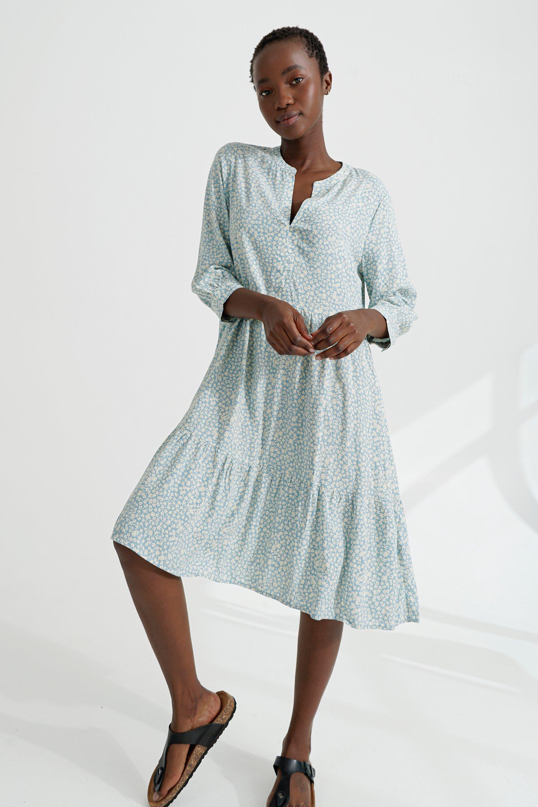 Floral Trapeze Dress