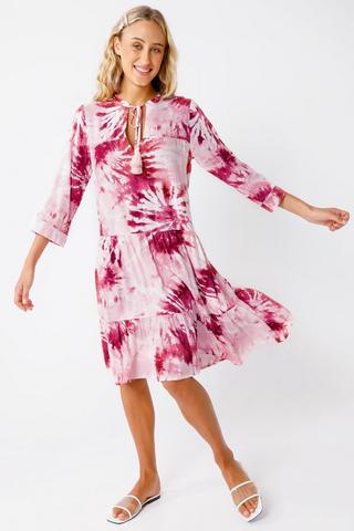 Tie Dye Trapeze Dress