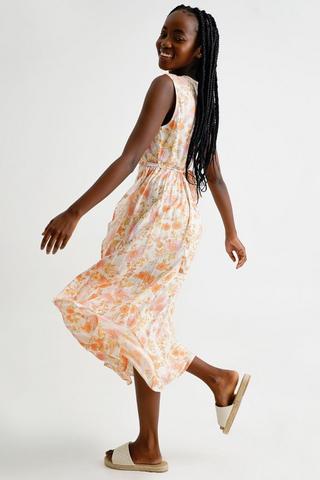 Textured Wrap Dress