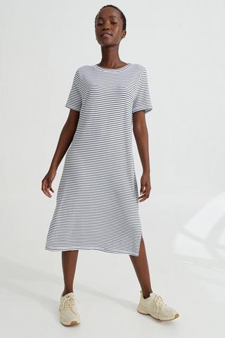 Short sleeve midi t hotsell shirt dress