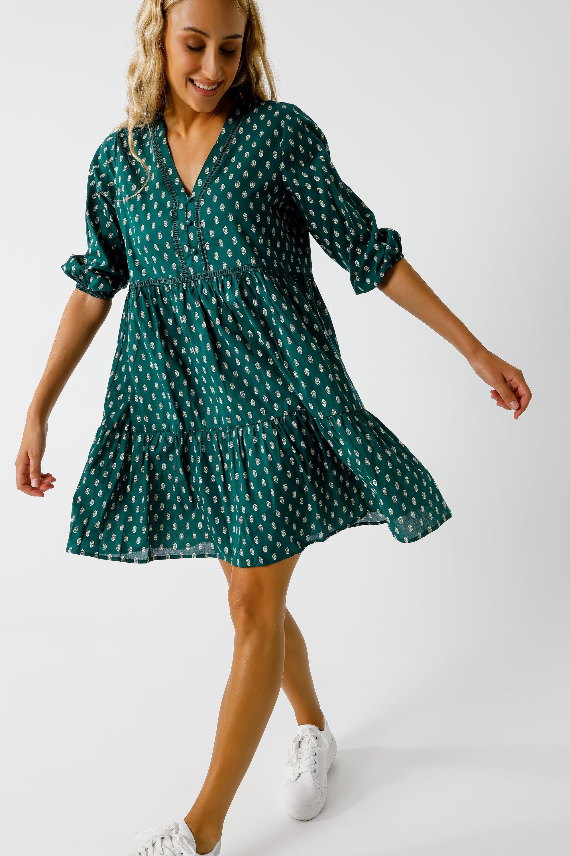 Pattern Trapeze Dress