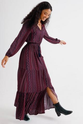Pattern Maxi Dress