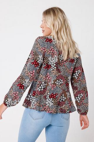 Floral Peasant Blouse