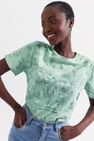 Recycled Tie Dye Statement T-shirt