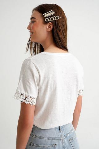 Lace Trim Tee