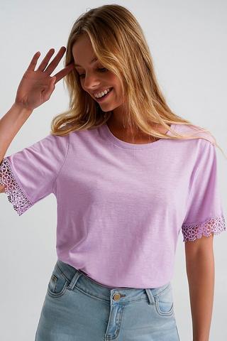Lace Trim Tee
