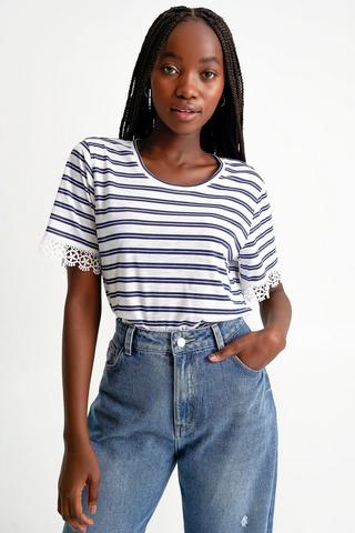 Lace Trim Tee