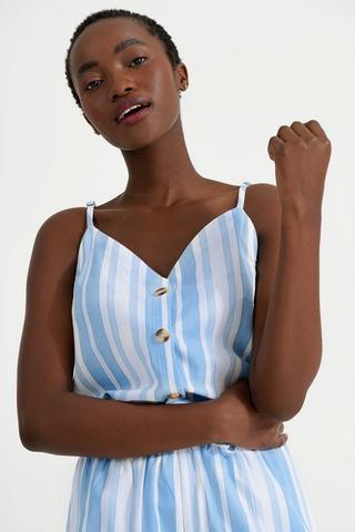 Linen Cami Baby Blue