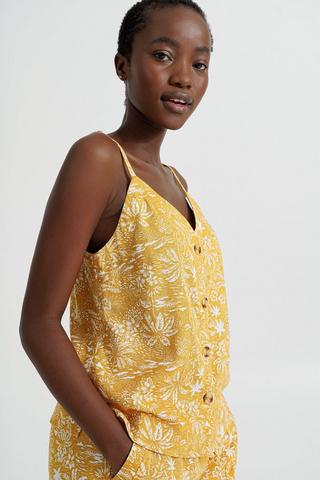 Floral Linen Cami