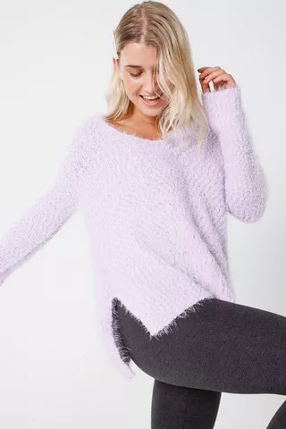 Fluffy Slouchy Pullover