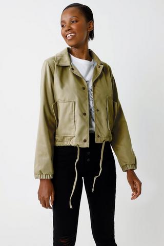 Long deals utility jacket