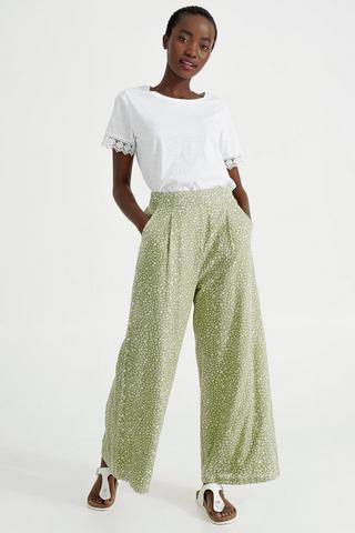 Floral Wide Leg Pants