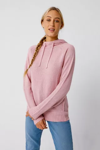  Slouchy Hooded Pullover