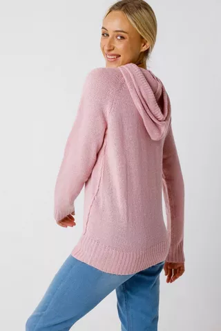  Slouchy Hooded Pullover
