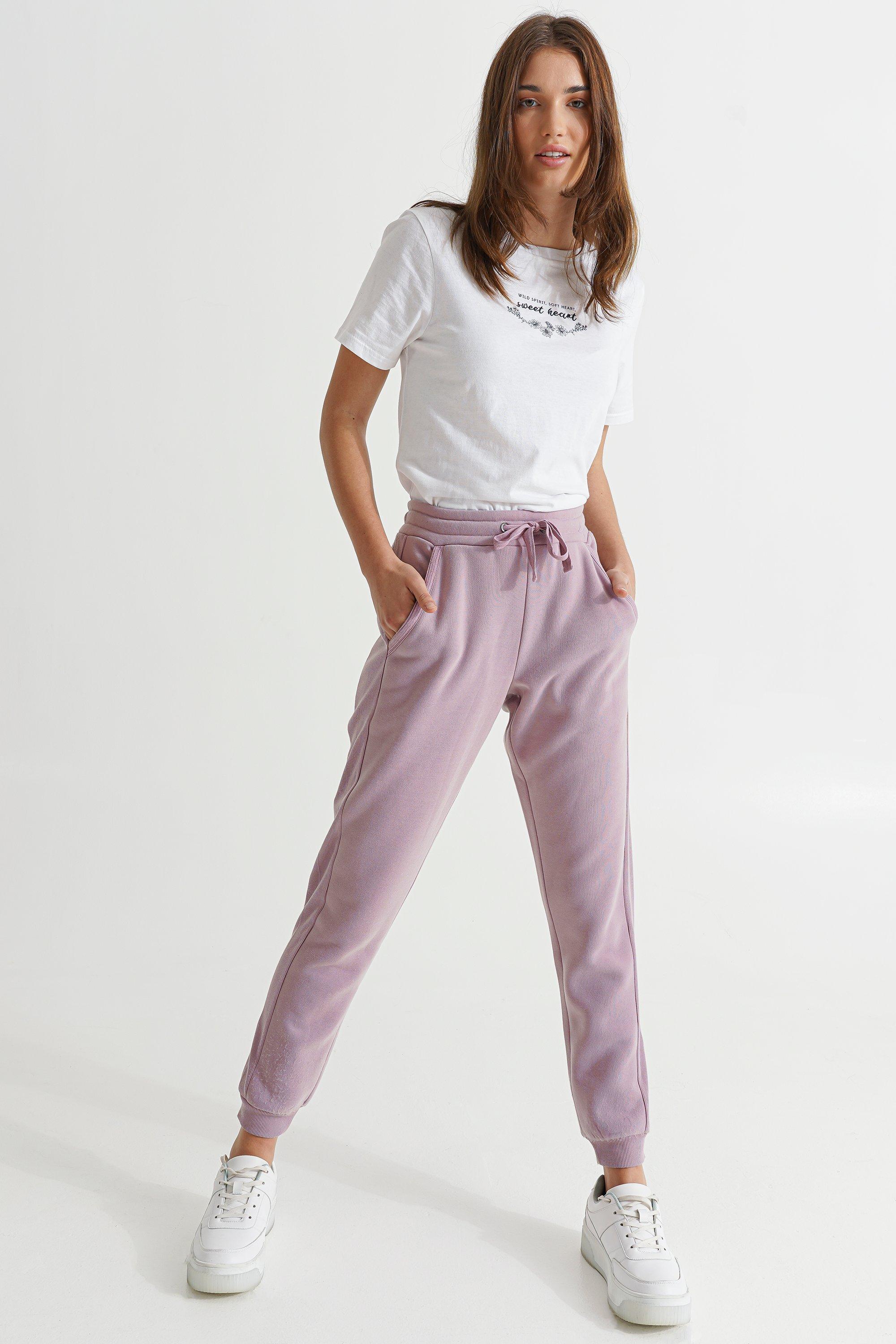 Lilac basic discount cuffed hem jogger